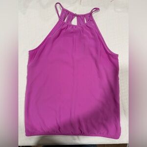 Express Vibrant Magenta Halter Blouse-#1144